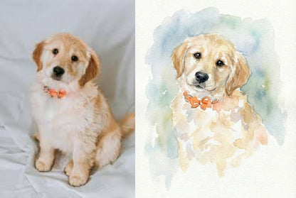 Custom Watercolour Pets!