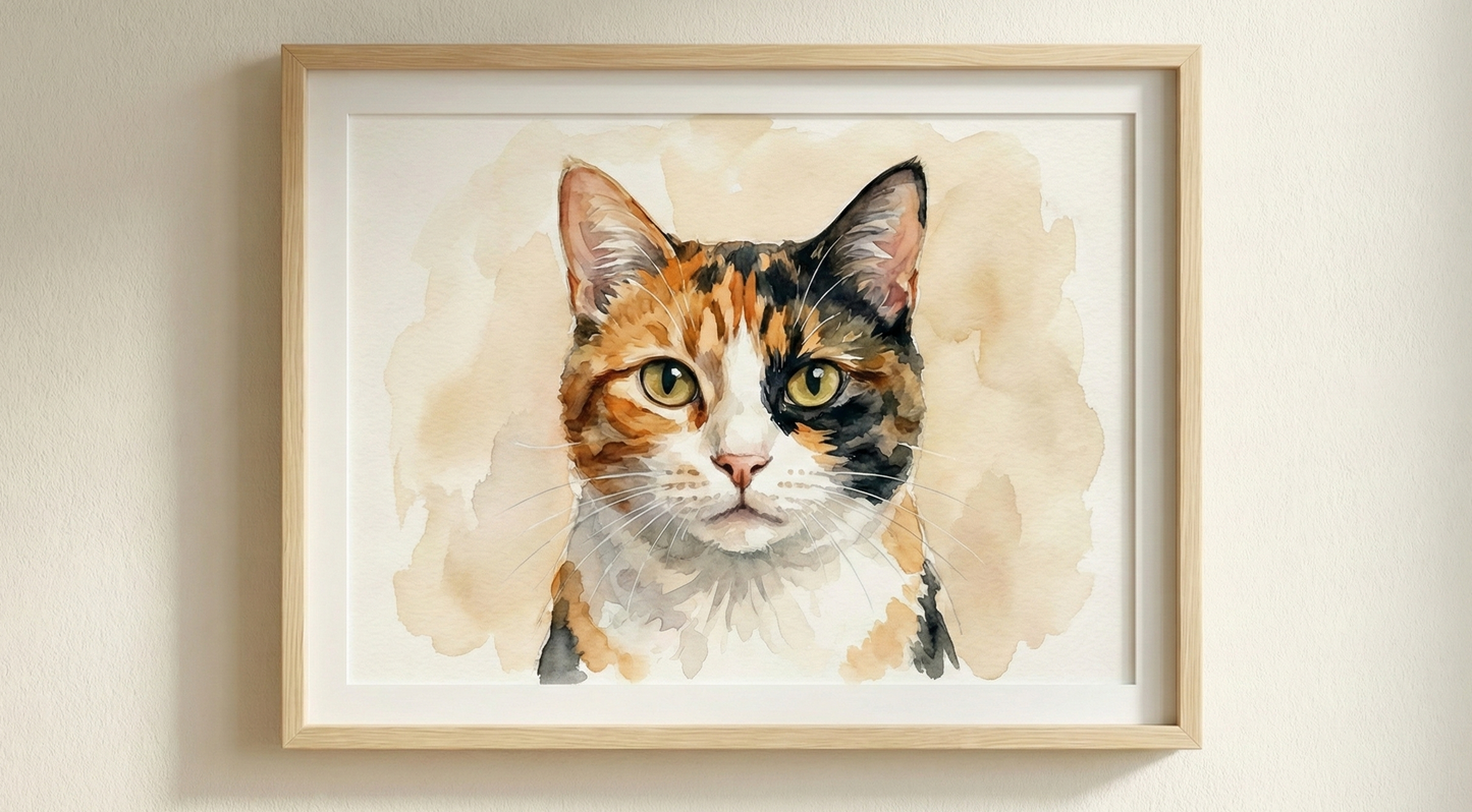 Custom Watercolour Pets!